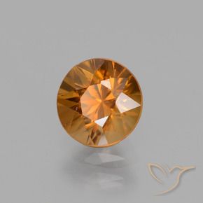 9,17 ctw natürlicher Erdiges Orange Zirkon, Runden, VS