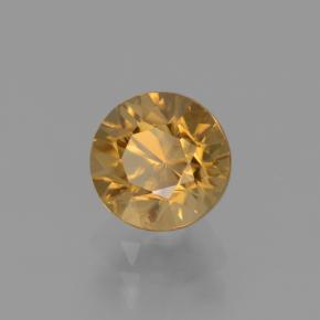 1,88 ctw natürlicher goldener Zirkon, Rundschliff, VS