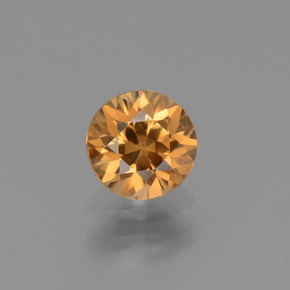 1,26 ctw natürlicher Gold Zirkon, Rundschliff, VVS