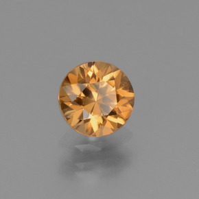 1,26 ctw natürlicher Gold Zirkon, Rundschliff, VVS