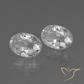2.67 ct natürliche Weiß Zirkon-Edelsteine, Oval, VVS-VS