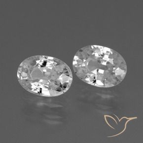 2.69 ct natürliche Weiß Zirkon-Edelsteine, Oval, VVS-VS