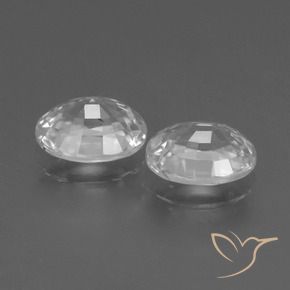 2.69 ct natürliche Weiß Zirkon-Edelsteine, Oval, VVS-VS