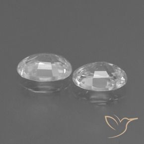 2.30 ct natürliche Weiß Zirkon-Edelsteine, Oval, VVS
