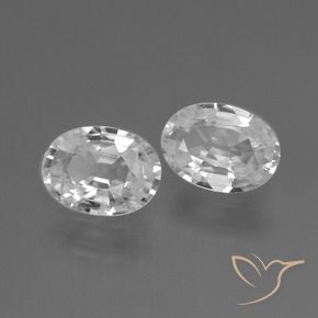 2.03 ct natürliche Weiß Zirkon-Edelsteine, Oval, VS