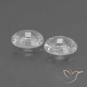 2.61 ct natürliche Weiß Zirkon-Edelsteine, Oval, VS
