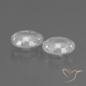 2.27 ct natürliche Weiß Zirkon-Edelsteine, Oval, VVS