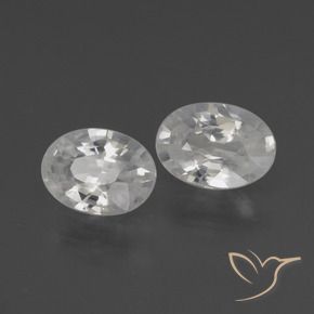 2.17 ct natürliche Weiß Zirkon-Edelsteine, Oval, VS