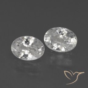 2.36 ct natürliche Weiß Zirkon-Edelsteine, Oval, VVS