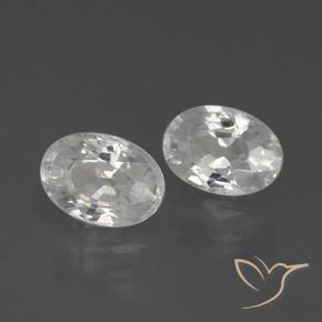 2.54 ct natürliche Weiß Zirkon-Edelsteine, Oval, VS
