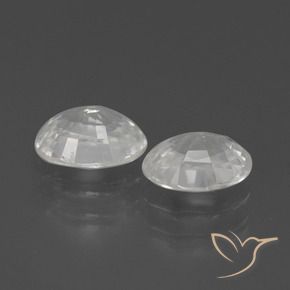 2.54 ct natürliche Weiß Zirkon-Edelsteine, Oval, VS