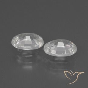 2.20 ct natürliche Weiß Zirkon-Edelsteine, Oval, VS