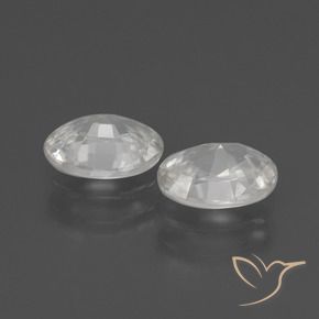 2.19 ct natürliche Weiß Zirkon-Edelsteine, Oval, VS
