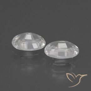2.28 ct natürliche Weiß Zirkon-Edelsteine, Oval, VVS