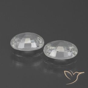 2.63 ct natürliche Weiß Zirkon-Edelsteine, Oval, VS