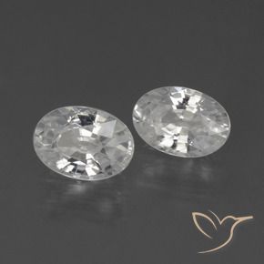 2.41 ct natürliche Weiß Zirkon-Edelsteine, Oval, VVS