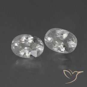 2.74 ct natürliche Weiß Zirkon-Edelsteine, Oval, VS