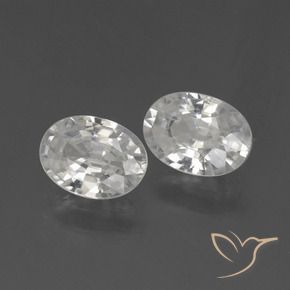 2.35 ct natürliche Weiß Zirkon-Edelsteine, Oval, VS