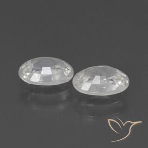 2.35 ct natürliche Weiß Zirkon-Edelsteine, Oval, VS
