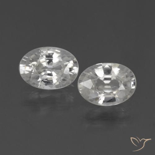 2.27ctw Natürlicher Weiß Zirkon, Oval, VS