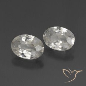 2.17 ct natürliche Warmweiß Zirkon-Edelsteine, Oval, VVS-VS