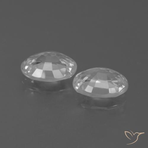 2.36 ct natürliche Klares Weiß Zirkon-Edelsteine, Oval, VVS-VS