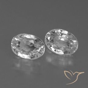2.80 ct natürliche Weiß Zirkon-Edelsteine, Oval, VS