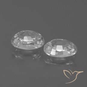 2.80 ct natürliche Weiß Zirkon-Edelsteine, Oval, VS