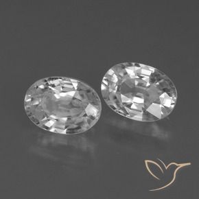 2.69 ct natürliche Weiß Zirkon-Edelsteine, Oval, VVS