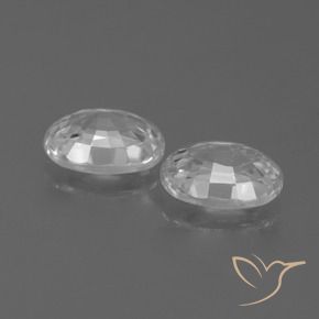 2.57 ct natürliche Weiß Zirkon-Edelsteine, Oval, VVS