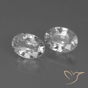 2.65 ct natürliche Weiß Zirkon-Edelsteine, Oval, VS
