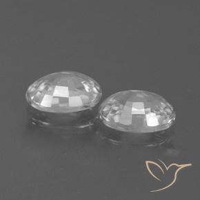 2.65 ct natürliche Weiß Zirkon-Edelsteine, Oval, VS