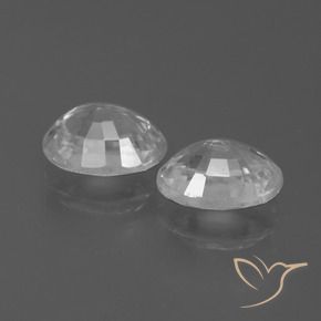 2.88 ct natürliche Weiß Zirkon-Edelsteine, Oval, VS