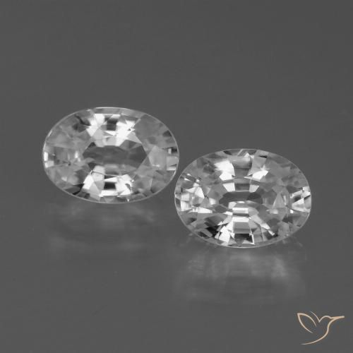2.46ctw Natürlicher Weiß Zirkon, Oval, VS