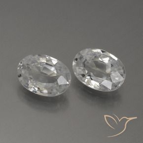 2.29 ct natürliche Weiß Zirkon-Edelsteine, Oval, VS