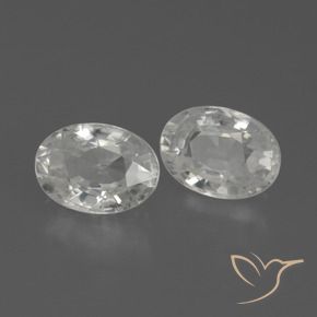 2.76 ct natürliche Weiß Zirkon-Edelsteine, Oval, VS