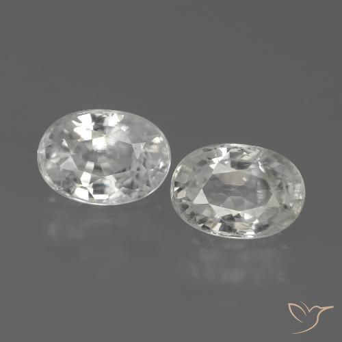 2.65ctw Natürlicher Weiß Zirkon, Oval, VS