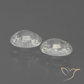 2.65 ct natürliche Weiß Zirkon-Edelsteine, Oval, VS