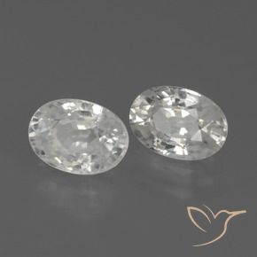 2.78 ct natürliche Weiß Zirkon-Edelsteine, Oval, VS