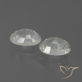 2.78 ct natürliche Weiß Zirkon-Edelsteine, Oval, VS