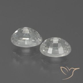 3.19 ct natürliche Weiß Zirkon-Edelsteine, Oval, VS