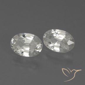 2.10 ct natürliche Weiß Zirkon-Edelsteine, Oval, VS