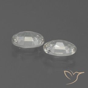 2.10 ct natürliche Weiß Zirkon-Edelsteine, Oval, VS