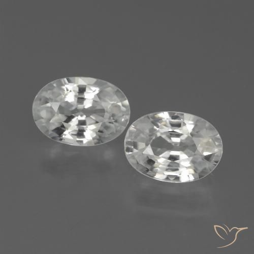 2.24ctw Natürlicher Weiß Zirkon, Oval, VVS