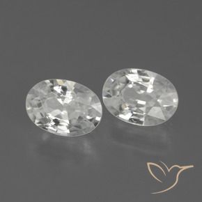 2.24 ct natürliche Weiß Zirkon-Edelsteine, Oval, VVS