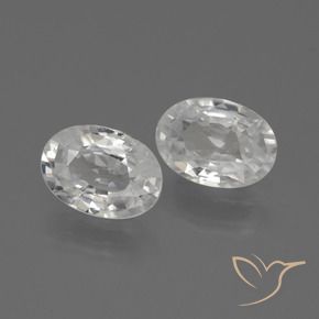 2.20 ct natürliche Weiß Zirkon-Edelsteine, Oval, VS