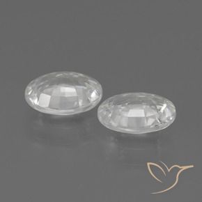 2.20 ct natürliche Weiß Zirkon-Edelsteine, Oval, VS
