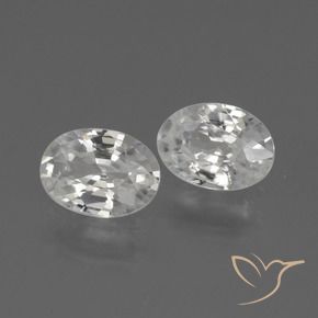 2.06 ct natürliche Weiß Zirkon-Edelsteine, Oval, VS