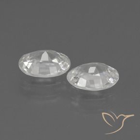 2.06 ct natürliche Weiß Zirkon-Edelsteine, Oval, VS