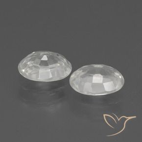 2.56 ct natürliche Weiß Zirkon-Edelsteine, Oval, VS